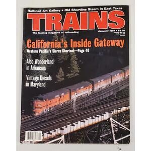 Vintage Trains Jan 1994 Issue | Sierra Shortcut & Railroad Art Gallery VG
